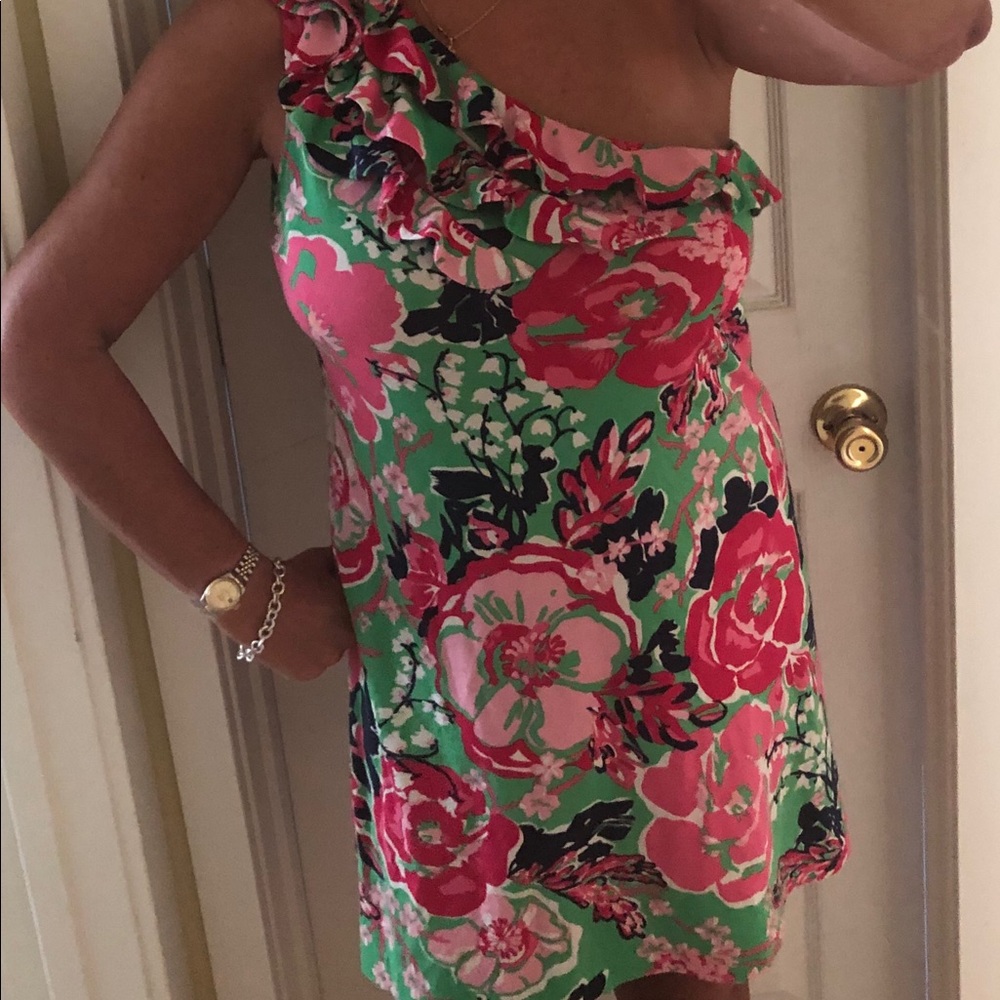 Lilly Pulitzer one shoulder dress